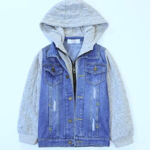 LJYH Boys' Basic Denim Trucker Jeans Coat